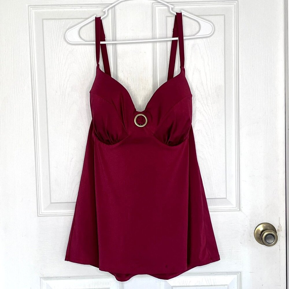 Burgundy Tankini